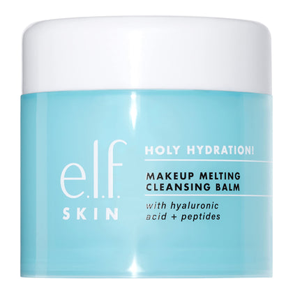 e.l.f. Holy Hydration! Makeup Melting Cleansing Balm, Face Cleanser & Makeup Remover, Infused with Hyaluronic Acid to Hydrate Skin, 2 Oz