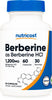 Nutricost Berberine HCl 600mg, 60 Vegetarian Capsules - Gluten Free & Non-GMO