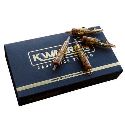 Kwadron Cartridge Tattoo Needles Cartridges, Box of 20, Curved Mag Shaders #12 Medium Taper - 7 Curved Mag #12 Medium Taper - 35/7SEMMT