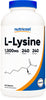 Nutricost L-Lysine 1000mg, 240 Tablets - Gluten Free, Non-GMO, and Vegetarian Friendly