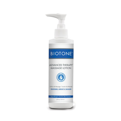 BIOTONE Advanced Therapy Massage Lotion, Hypoallergenic and Fragrance-Free, More Glide and Workability, Absorbs for a Non-Greasy Finish