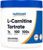 Nutricost L-Carnitine Tartrate Powder (100 Grams) - 1 Gram per Serving; 100 Servings