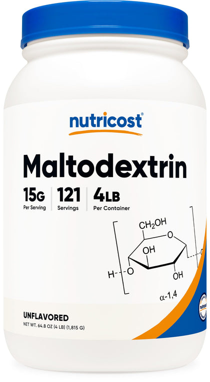 Nutricost Maltodextrin Powder 4LBS - Gluten Free, Non-GMO