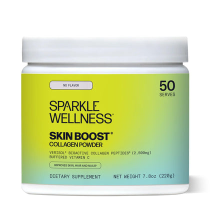 Sparkle Skin Boost (No Flavor) [50-Serves] Verisol Collagen Peptides Protein Powder Vitamin C Supplement Drink