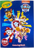 Crayola Paw Patrol Coloring Book with Stickers, Gift for Kids, 288 Pages, Ages 3, 4, 5, 6