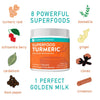 Further Food Best Turmeric Golden Milk Organic Turmeric Powder, Cinnamon, Ginger & Black Pepper Maximum Absorption Joint Health, Gut Health, Sugar-Free, Vegan, Keto (6.35 oz)