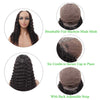 Deep Wave U Part Wigs Human Hair 26Inch Virgin Brazilian Remy Deep Curly U Shape Wig Human Hair Wigs for Black Women 150% Density Glueless Full Head Middle Part Clip in Half Wig Natural Color