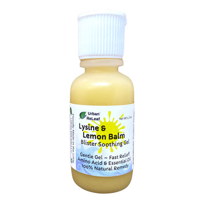 Urban ReLeaf Lysine & Lemon Balm Blister Soothing Gel! Fast Drying, 100% Natural Help!