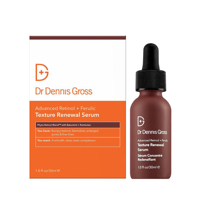 Dr. Dennis Gross Advanced Retinol + Ferulic Texture Renewal Serum: for a Smooth, Retextured Complexion 1 oz