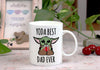 LOZACHE Baby Yoda Gifts for Dad, Best Dad Ever Coffee Mug for New Dad To Be Men Fathers' Day Gift Birthday Present from Daughter Son Wife (Yoda Dad)