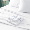 BYSURE Hotel Luxury Bed Sheets Set 6 Piece(California King, White) - Super Soft 1800 Thread Count 100% Microfiber Sheets with Deep Pockets, Wrinkle & Fade Resistant