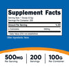 Nutricost L-Carnosine Powder 100 Grams (200 Servings) - Non-GMO