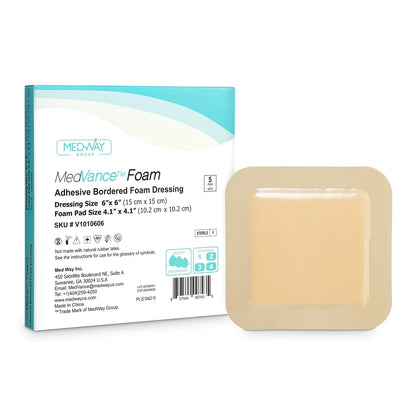 MedVance TM Foam - Bordered Adhesive Hydrophilic Foam Dressinge 6