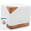 ASAKUKI Smart WiFi Essential Oil Aromatherapy Diffuser, Easy Connect with Alexa and Google Home Phone App Voice Control 700ml Ultrasonic Diffuser, Create Schedules 7 LED Colors Humidifier