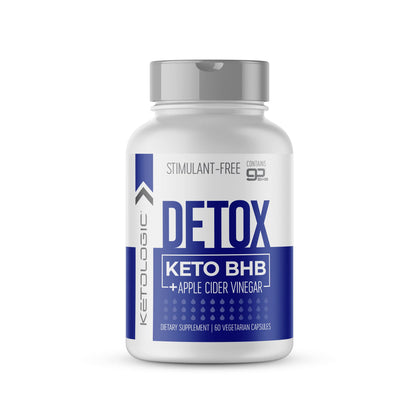 Ketologic BHB Caps + Apple Cider Vinegar (60 Capsules) - Ketone Supplement, 30 Servings