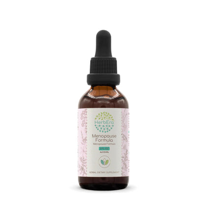 Menopause Formula A60 Alcohol Extract Tincture, Concentrated Liquid Drops Natural Vitex Berry, Licorice Root, Motherwort, Dong Quai Root, Burdock Root, Black Cohosh Root. Menopause Formula 2 Fl Oz