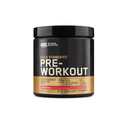 OPTIMUM NUTRITION Gold Standard Pre-Workout with Creatine, Beta-Alanine, and Caffeine for Energy, Flavor: Fruit Punch, 30 Servings