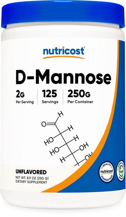 Nutricost D-Mannose Powder 250 Grams - Non-GMO and Gluten Free