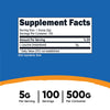 Nutricost Pure L-Leucine Powder 500 Grams