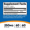 Nutricost Tudca 250mg, 60 Capsules (Tauroursodeoxycholic Acid) - Premium Quality