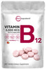 Micro Ingredients Vitamin B12 5000mcg | Methyl B12 Active Form - 240 Chewable Tablets | Fast Dissolve, Natural Strawberry Flavor, Support Energy, Metabolism Health | Vegan, Non-GMO, & No Glute