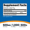 Nutricost Pure GABA 500G Powder (Gamma Aminobutyric Acid) (500 grams/1.1 pounds) (Expiry 4/01/2027)