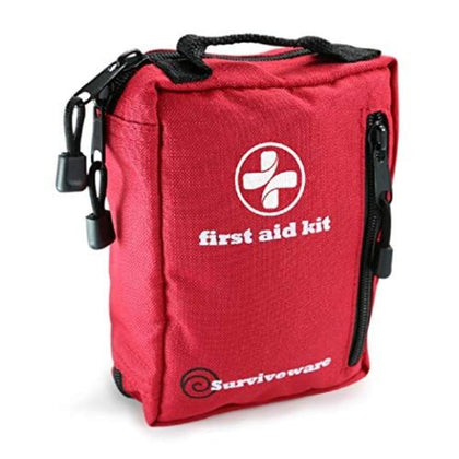 Surviveware Comprehensive Premium First Aid Kit Emergency Medical Kit for Travel Camping Gear, Survival Kits, Home Essentials and Outdoor Emergencies - Regular Small 100 Piece