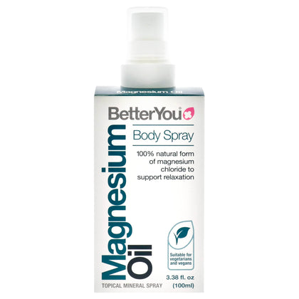 BetterYou Magnesium Oil Body Spray for Unisex - 3.38 oz Body Spray