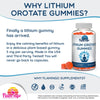 Lithium Orotate Gummies 5mg per Serving - Third Party Tested, Plant Based. Alterative to Lithium Drops or Pills. Trace Mineral for Mood Support- Strawberry Flavored Lithium Supplements- 60 Count