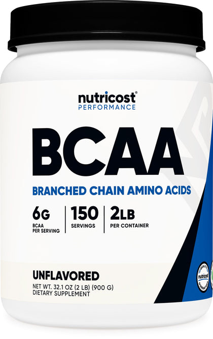 Nutricost BCAA Powder 2:1:1-150 Servings (Unflavored)