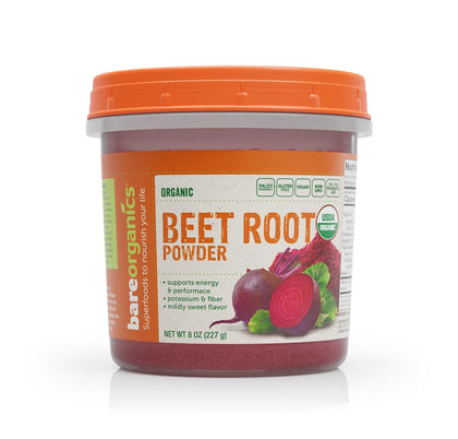 BareOrganics Beet Root, Superfood Powder, Dietary Supplement, 8 Oz