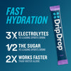 DripDrop Hydration - Grape - Electrolyte Drink Mix Single Serve Hydration Powder Packets | Non-GMO, Gluten Free, Vegan | 32 Sticks