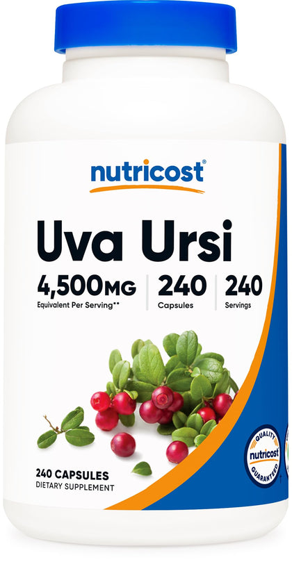 Nutricost Uva Ursi 4500mg, 240 Capsules - Vegetarian Capsules, Gluten Free, Non-GMO