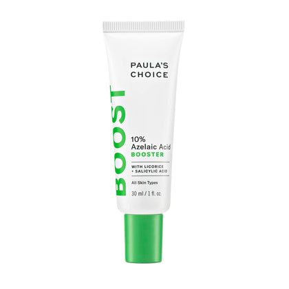 Paula's Choice BOOST 10% Azelaic Acid Booster Cream Gel, Licorice Extract & Salicylic Acid, Oil-Free Skin Brightening Serum, 1 Ounce