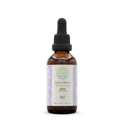 Optix Blend B60 Alcohol-Free Extract Tincture: Bilberry, Ginkgo Biloba Leaf, Goji Berries, Schisandra Berry, Grape Seed, Turmeric Root. Eyebright Herb. Eye Health Formula 2 Fl Oz