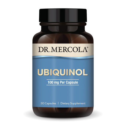 Dr. Mercola Ubiquinol 100 mg Per Serving, 30 Servings (30 Capsules), Dietary Supplement, Supports Overall Health and Wellness, Non GMO