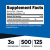 Nutricost Micronized Creatine Monohydrate 3,000mg 500 Capsules, 125 Servings, 750mg of Creatine Monohydrate Per Capsule