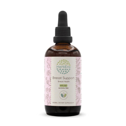 Breast Support B120 Alcohol-Free Extract Tincture, Burdock Root, Chamomile Flower, Yarrow Leaf and Flower, Green Tea Leaf, Ginger Root. Breast Health 4 Fl Oz