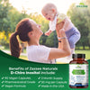 Zazzee D-Chiro-Inositol, 50 mg per Capsule, 90 Vegan Capsules, Ideal Dosage for 40:1 Ratio with Myo-Inositol, 3 Month Supply, 100% Vegetarian, Non-GMO