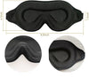 gdluckalways sleep mask adjustable 3d deep contoured sleeping mask ,light blocking blindfold eye mask ,soft eye cover for night sleep, nap,travel, plane, black (used - like new)