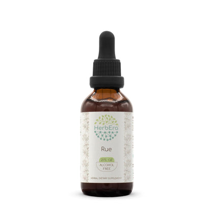 Rue B60 Alcohol-Free Herbal Extract Tincture, Concentrated Liquid Drops Natural Rue (Ruta graveolens) Dried Herb (2 fl oz)