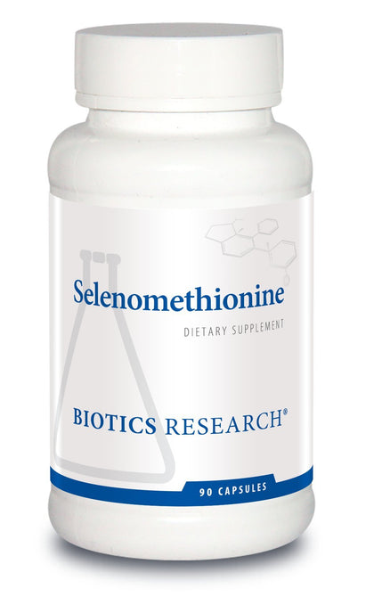 Biotics Research Selenomethionine - High Potency Selenium, Thyroid Gland Function, DNA Production, Cognitive Health, Potent Antioxidant. 9 Capsules