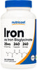 Nutricost Iron Bisglycinate Supplement (25mg) 240 Capsules - from Ferrous Bisglycinate Chelate - Non-GMO & Gluten-Free