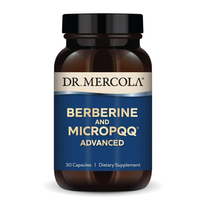 Dr. Mercola Berberine and MicroPQQ Advanced, 30 Servings (30 Capsules), Dietary Supplement, Supports Immune and Organ Health, Non GMO