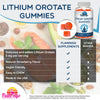 Lithium Orotate Gummies 5mg per Serving - Third Party Tested, Plant Based. Alterative to Lithium Drops or Pills. Trace Mineral for Mood Support- Strawberry Flavored Lithium Supplements- 60 Count