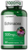 Horbäach Echinacea Extract Capsules 1300mg | 300 Count | Vegan, Non-GMO, Gluten Free Supplement