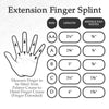 LMB Spring Finger Extension Splint, Assists in Extending PIP Joint with A Slight Extension Effect on the MP Joint, Size D