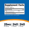 Nutricost DHEA 25mg, 240 Capsules - Gluten Free, Soy Free, Non-GMO, Supplement