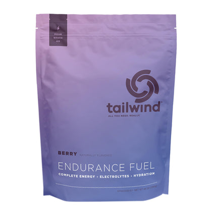 Tailwind Nutrition Endurance Fuel, Sports Drink Powder Mix with Electrolytes, Non-GMO, Free of Soy, Dairy, and Gluten, Vegan Friendly, Berry, 50 Servings