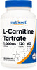 Nutricost L-Carnitine Tartrate 1000mg, 120 Capsules - 500mg Per Capsule (60 Servings)